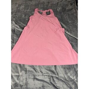 Title Nine Womens‎ Dress Medium M Pink Racerback Athletic Workout Pockets